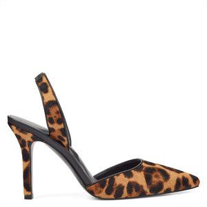 Nine West Leopard Pointy Toe Slingbacks